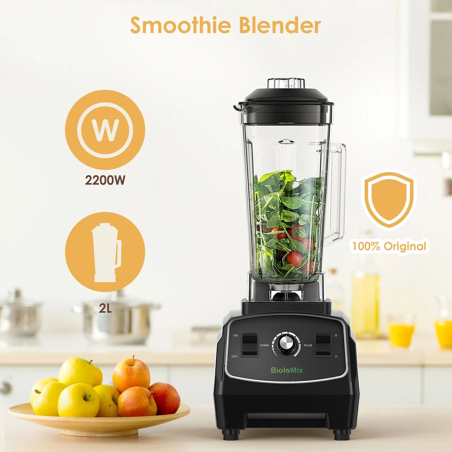 BPA F3HP 2200W HD Blender Juicer